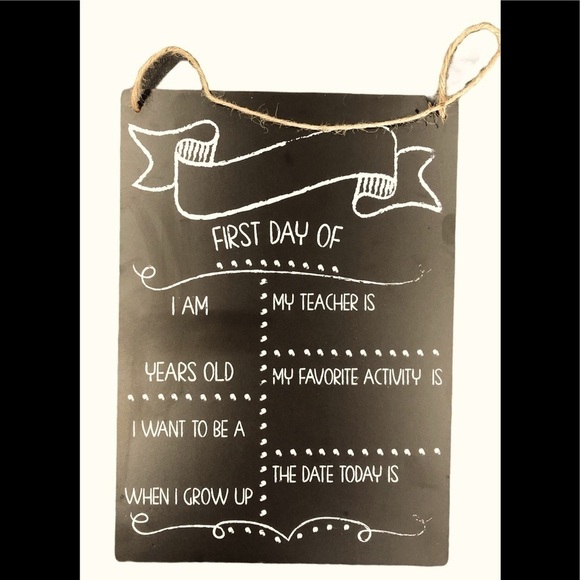 Chalk Board “My First” Hanging Sign - Picture 1 of 3